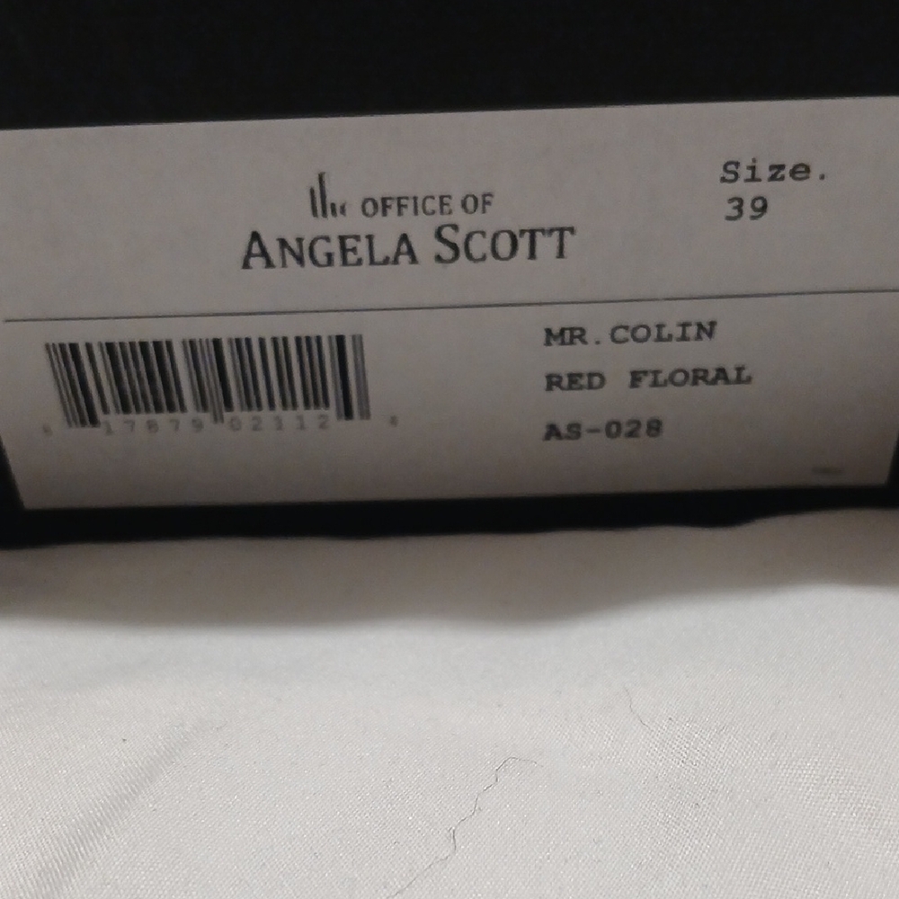 Angela Scott Red Floral Women's Loafers - Picture 7 of 7